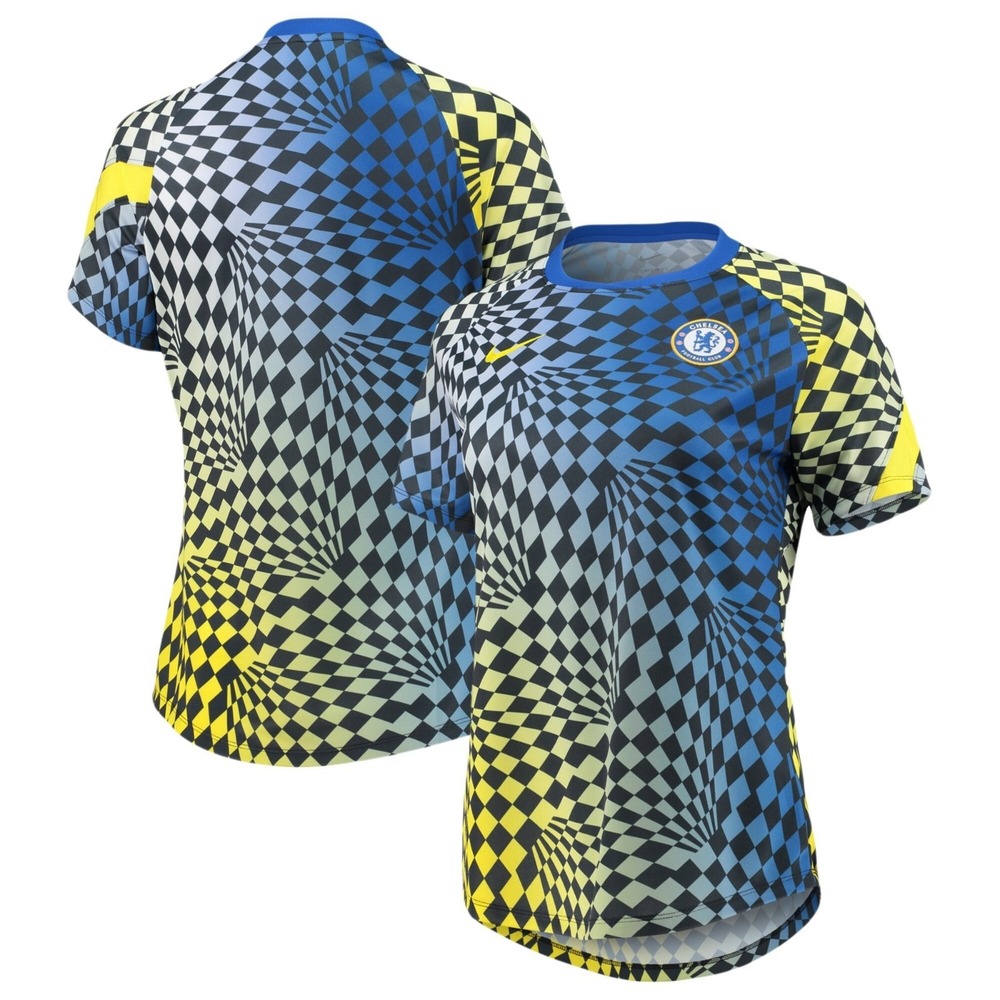 New Nike Womens Chelsea FC Soccer Jersey Size XS Blue Yellow